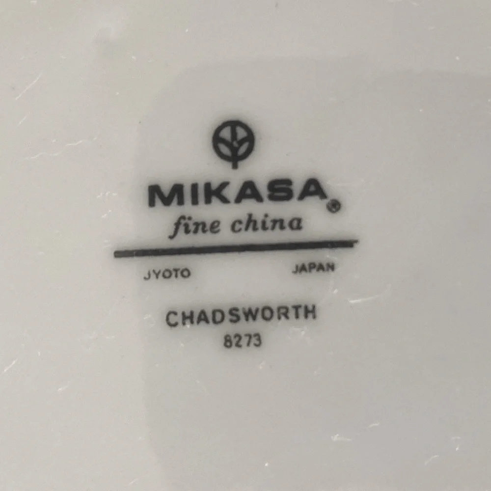 Mikasa Chadsworth White Bone China 9